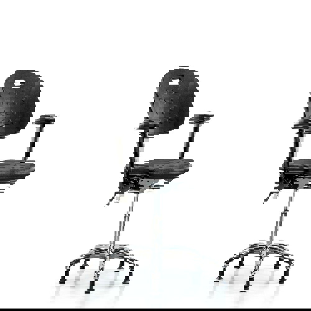 Task Chair: Polyurethane, Black